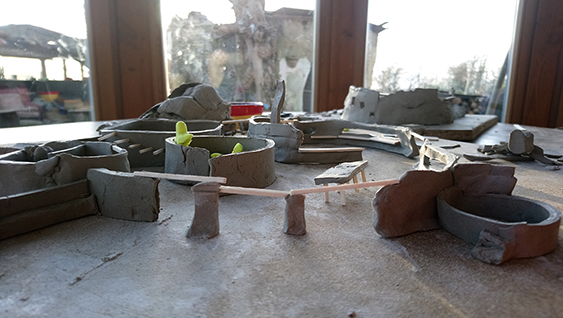 model house perspective
